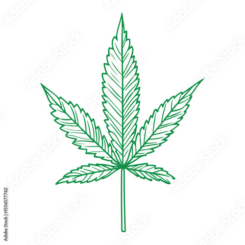 Weed Marijuana cannabis leaf vector icon logo illustration