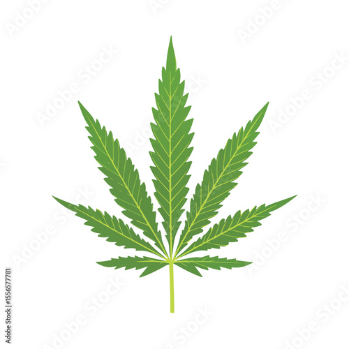 Weed Marijuana cannabis leaf vector icon logo illustration
