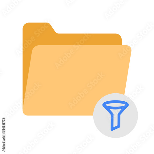 Filtered Folder Data svg icon