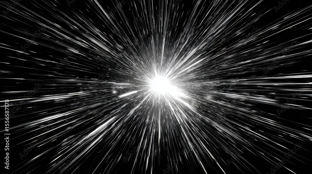 Traversing the cosmos at warp speed through black space and bright light Traversing the cosmos at warp speed through black space and bright light