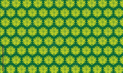Seamless floral pattern with vintage flowers and decorative nature background