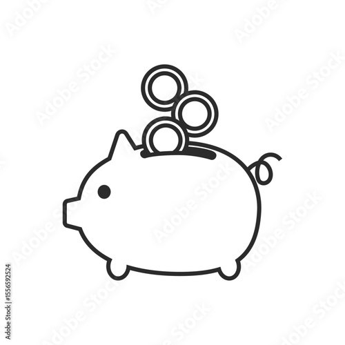 豚の貯金箱、貯金、貯蓄、コイン