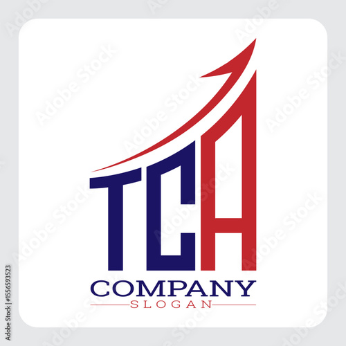 TCA logo design, TCA Company Logo Design Growth vector, TCA Upward Arrow Business Success Logo vector, TCA Corporate Branding Logo, TCA simple and modern logo, TCA business finance logo design, etc.