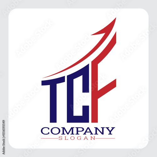 TCF logo design, TCF Company Logo Design Growth vector, TCF Upward Arrow Business Success Logo vector, TCF Corporate Branding Logo, TCF simple and modern logo, TCF business finance logo design, etc.