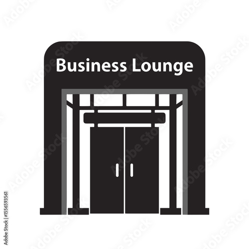 Business lounge entrance with doors and signage for VIP Lounges & Business Comfort  