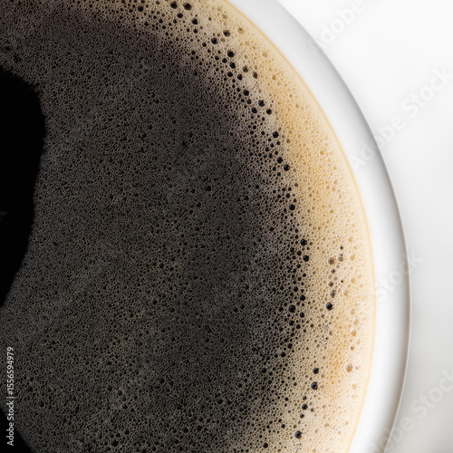 Cup of coffee with foam