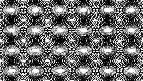 Minimalist pattern of hand-drawn dots arranged in rhythmic clusters, a black and white sketch vector hand drawn