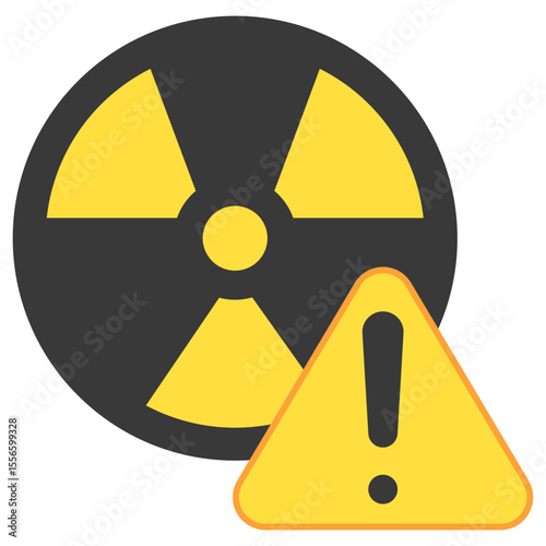 Exposure flat color, mini illustration icon. use for modern concept, print, UI, UX kit, web and app development. Vector related to risk management, business, finance.