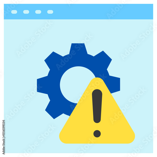 Failure Point flat color, mini illustration icon. use for modern concept, print, UI, UX kit, web and app development. Vector related to risk management, business, finance.