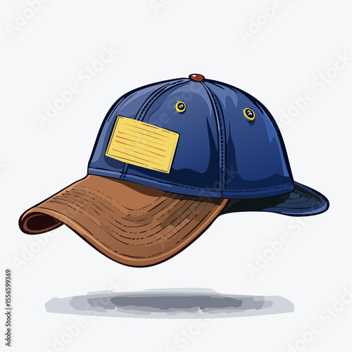 A hiking hat with sun flaps and logo patch
