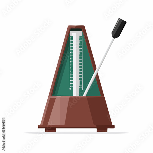 A metronome with swinging arm
