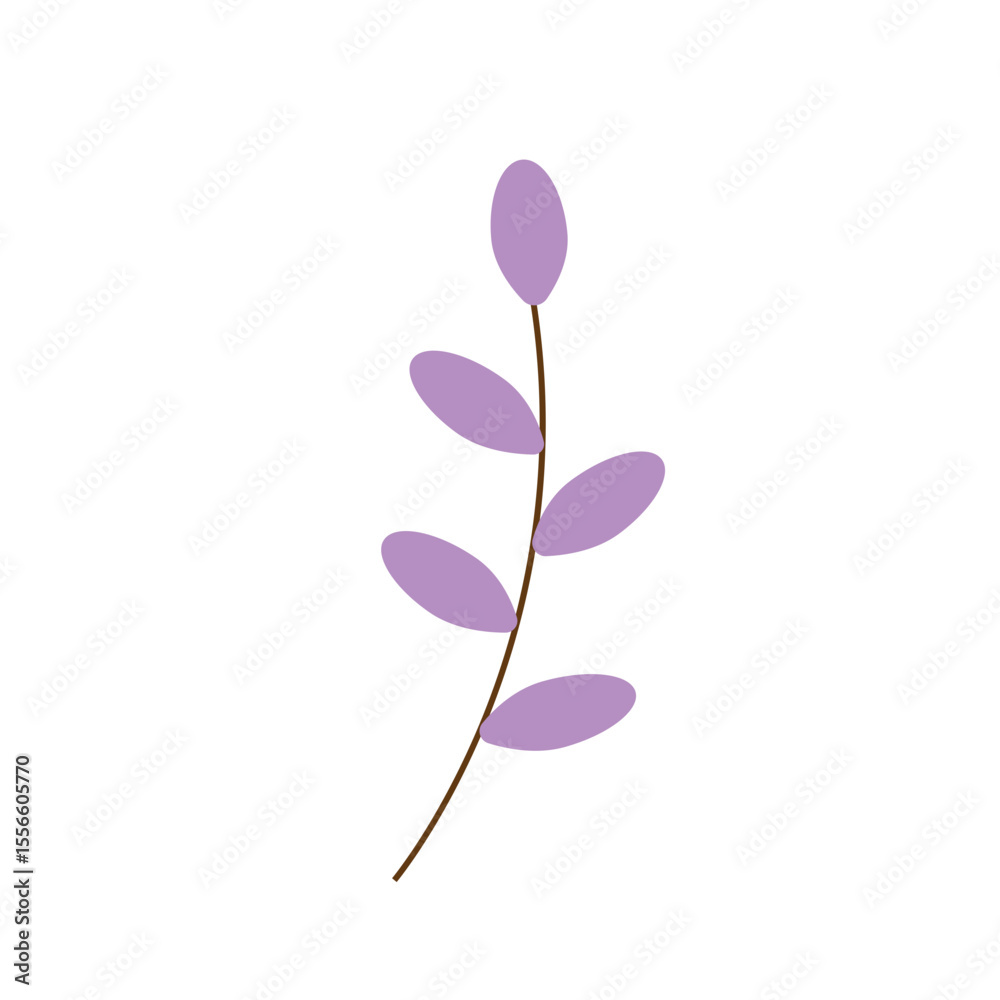 Fototapeta premium purple leaves vector illustration 