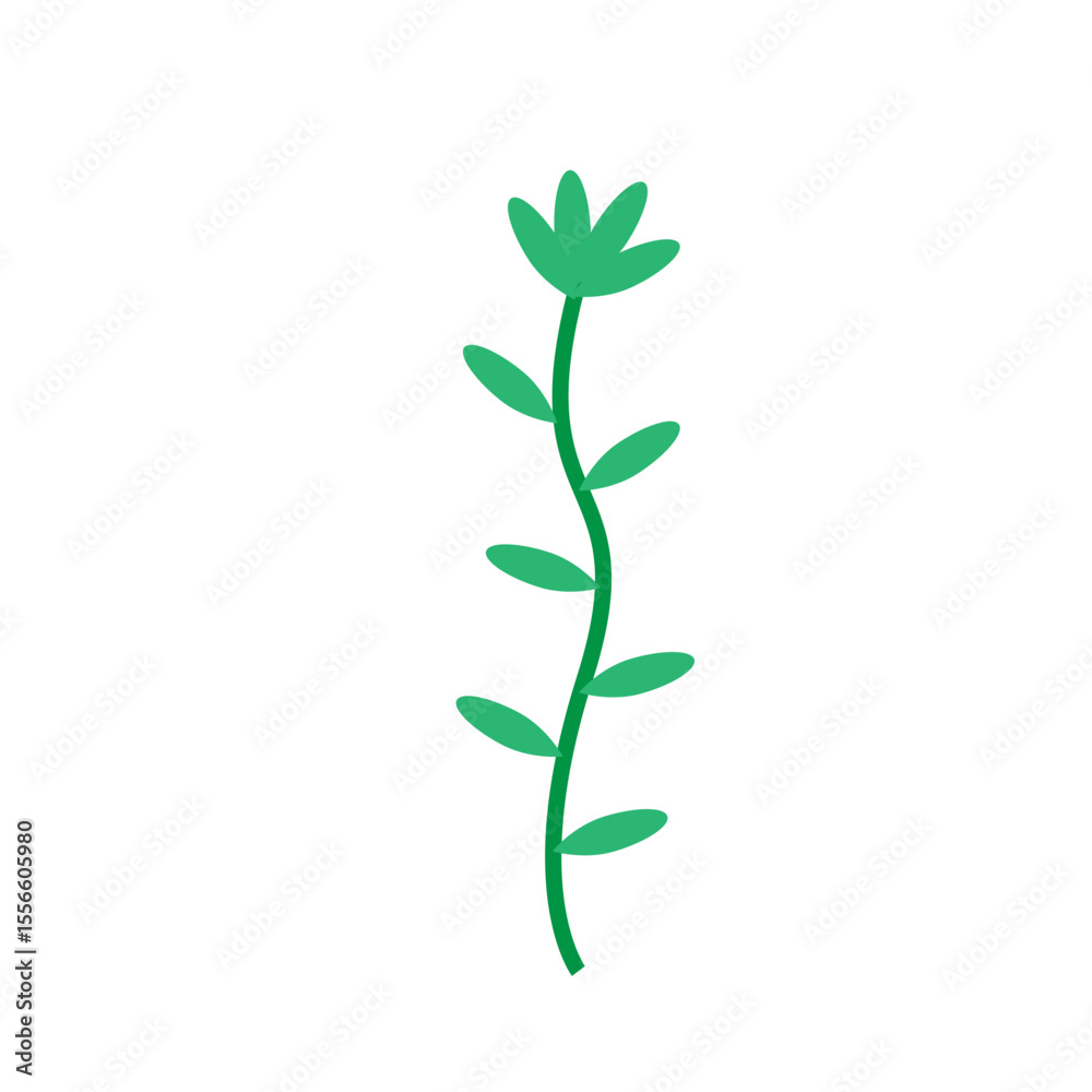 Obraz premium Cute Leaf Bookmark Icon for Education Apps, E-Book Interfaces, Digital Stationery UI Elements, and Study Planner Graphic Toolkits