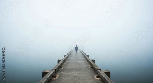 Foggy pier walk: exploring solitude and atmospheric landscapes in nature photography and travel destinations