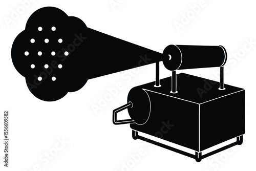 fog machine vector icon