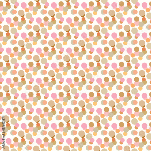 Multicolor background, colorful vector texture with circles. Splash effect banner. Dotted abstract illustration with drops of rain. Seamless pattern for fabric, textile.