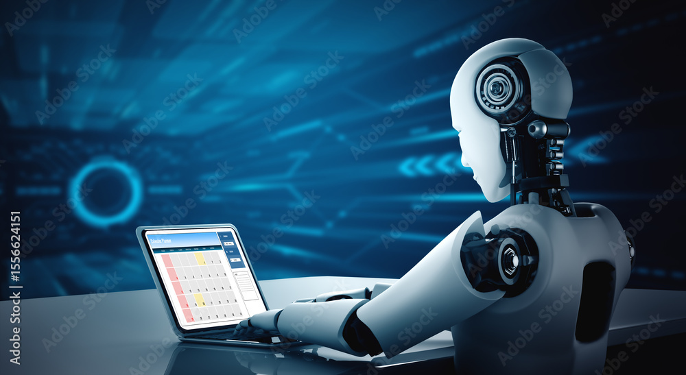 Fototapeta premium Calendar on computer software application for modish schedule planning for personal organizer and online business