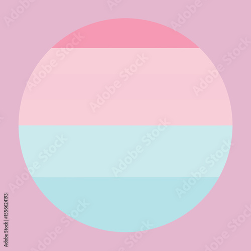 Pastel gradient circle design representing pride and lgbtq+ community symbolism