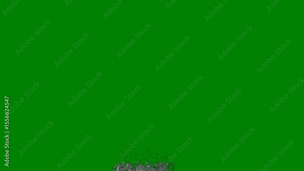 A green background with white border and black logo on it screen an image of man in suit water splash tree the middle bird green screen animated chromakey background frame cartoonish
