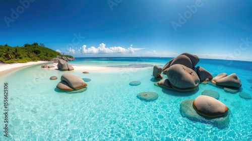 Fototapeta Naklejka Na Ścianę i Meble -  tropical beach in the maldives