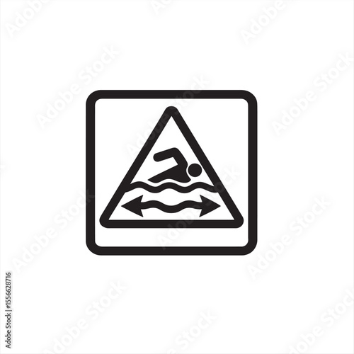 Deep Current Warning Sign