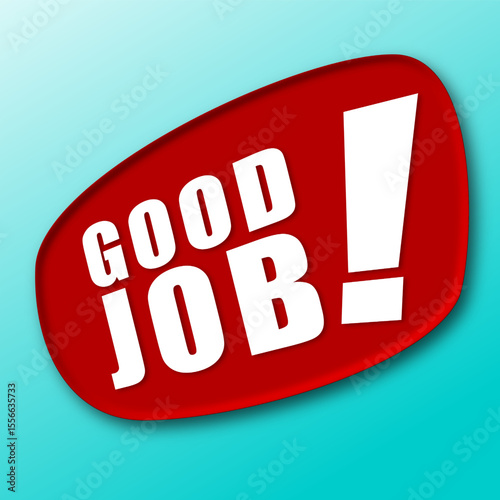 good job sign sticker for social media element