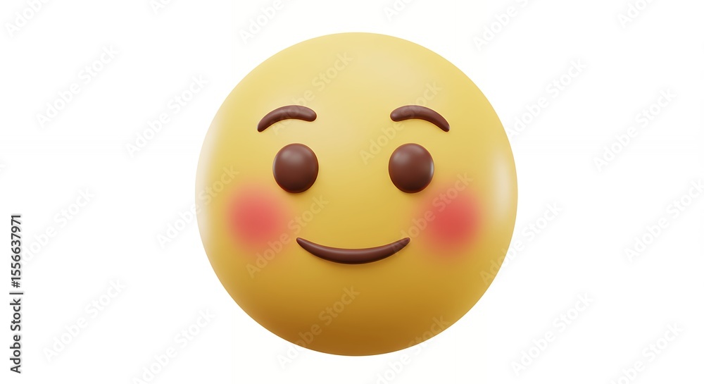 Fototapeta premium Cheerful emoticon face design