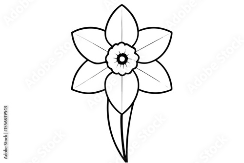 Pink flower isolated on white, a beautiful vector illustration capturing the essence of spring and nature's floral artistry