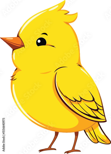Cute cartoon a illustrator vector canary