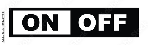 On - Off Vector Graphics