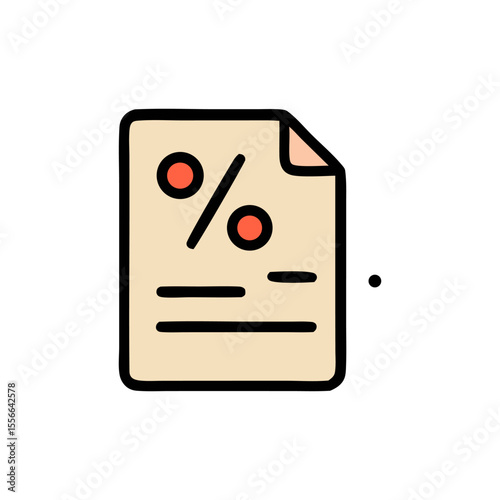 Document displaying percentage calculations and financial data.