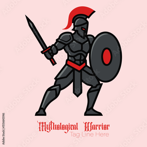 Fierce Spartan Gladiator Emblem