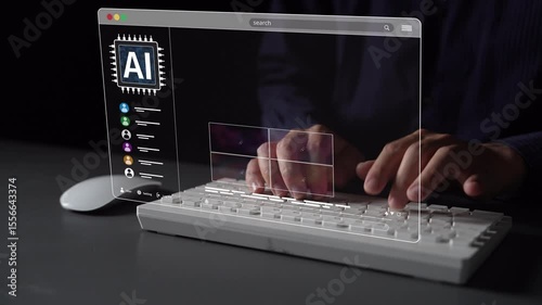 AI platform generating art images with dynamic interface. AI-generated content appears in image gallery artificial intelligence view. Genrative AI loading multiple image from AI design engine. Muxer