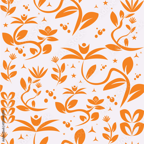 regular floral pattern.eps