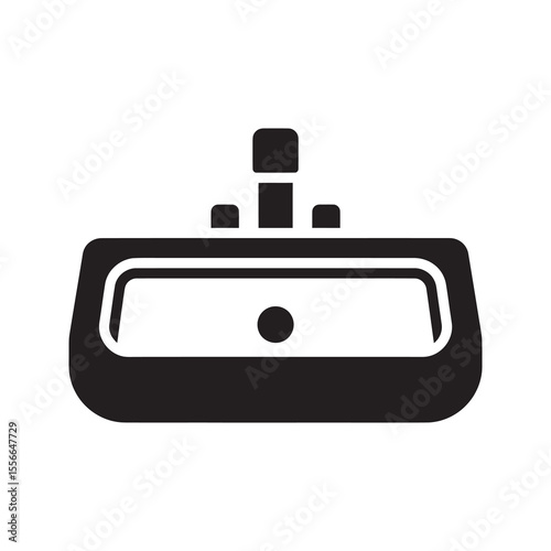 Tissue box solid glyph icon for personal hygiene and cold relief facial paper for cleaning nose and face from a dispenser container pack vector