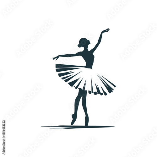A twirling ballerina