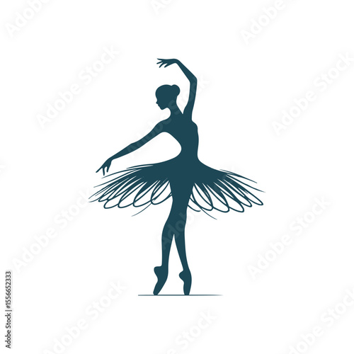 A twirling ballerina