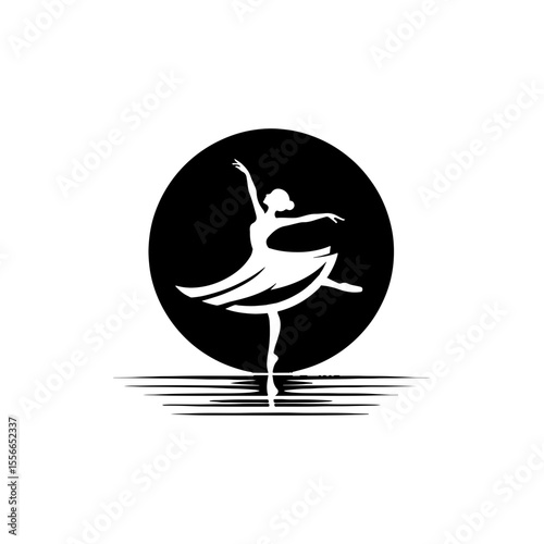 A twirling ballerina