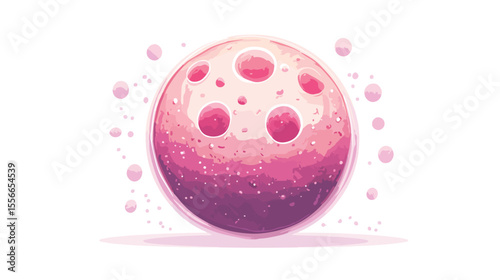 Fertilization of the Ovum Flat Vector Illustration