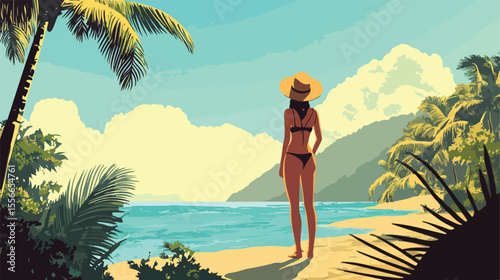Modern Film Illustration Vector Artwork Centrally Positioned for Design Projects