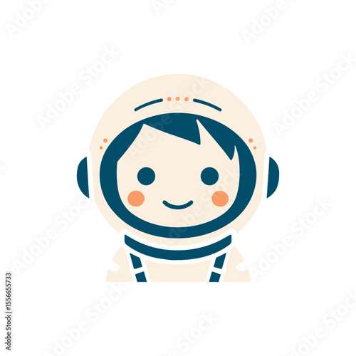 The friendly face of this little astronaut is so welcoming