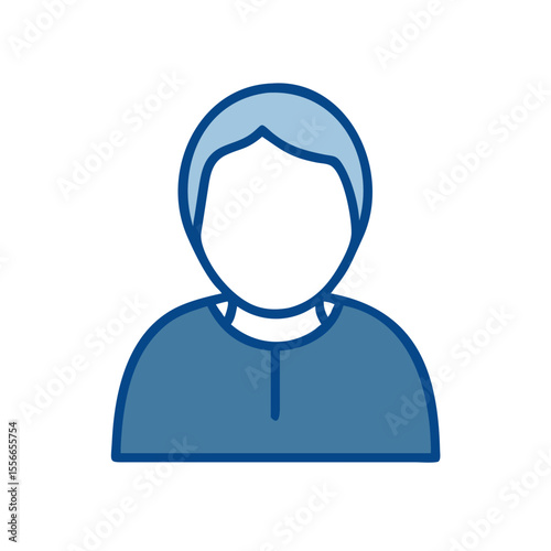 Silhouette Icon Vector Design of a Person With a Close up Perspective