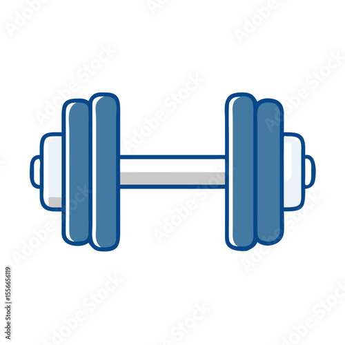 Weight Training With Dumbbell Icon Vector Design for Fitness Enthusiasts