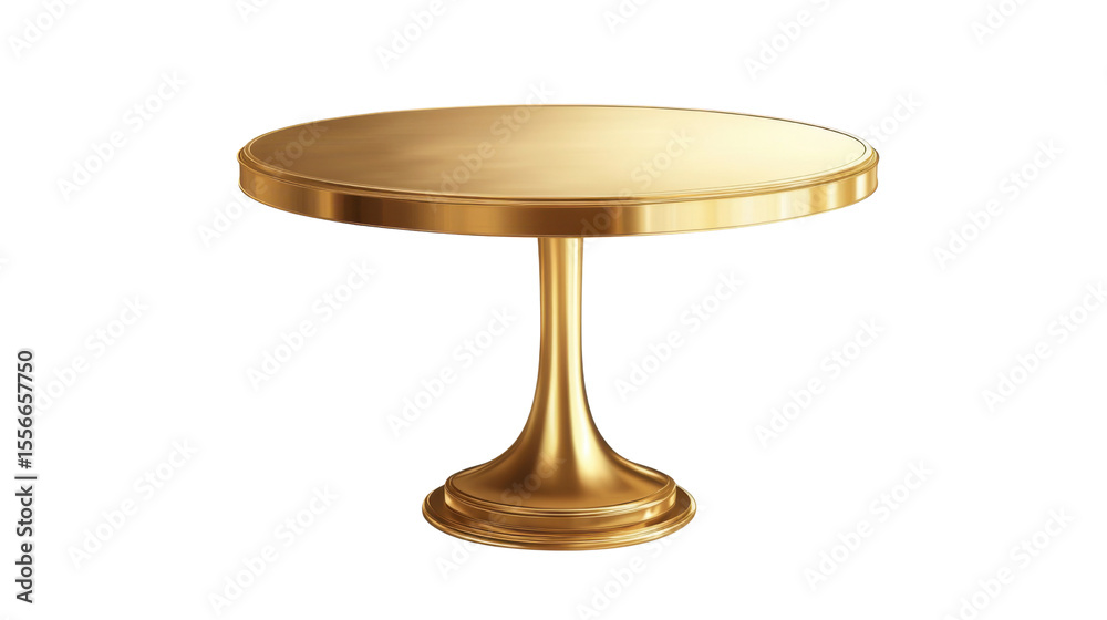 golden wooden table isolated on white background golden wooden table isolated on white background