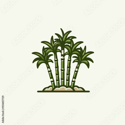 sugar cane plant vector illustration