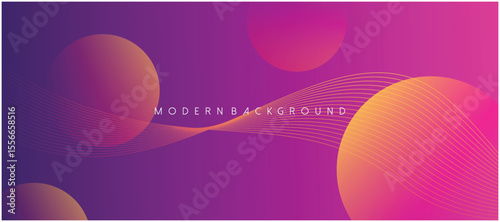 Mysterious galaxy background with colorful planets