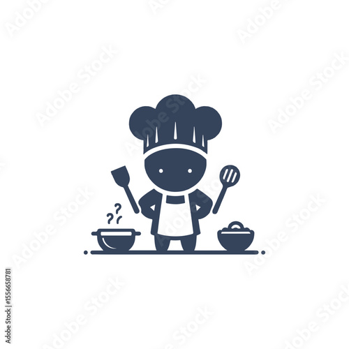 This little chef is cooking up fun in a tiny apron