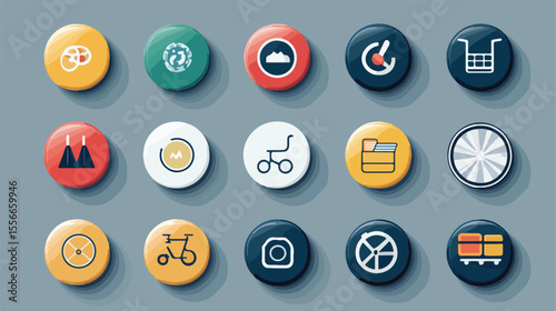 Modern Flat Vector Accessibility Icons for Disability, Wheelchair Access, Handicap - Professional Graphic Design