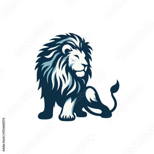 The jungle lion looks more cuddly than fierce