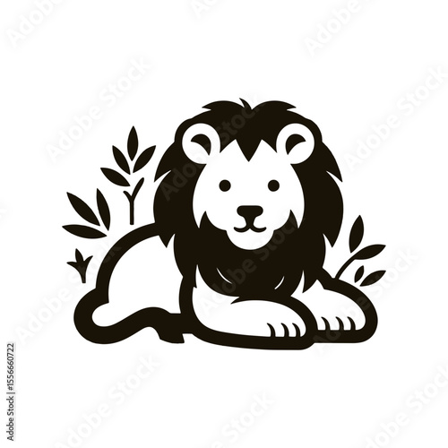 The jungle lion looks more cuddly than fierce